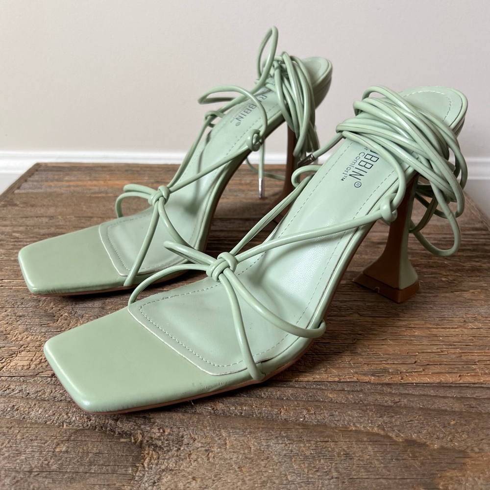 Cape Robbin Mint Strappy Heels